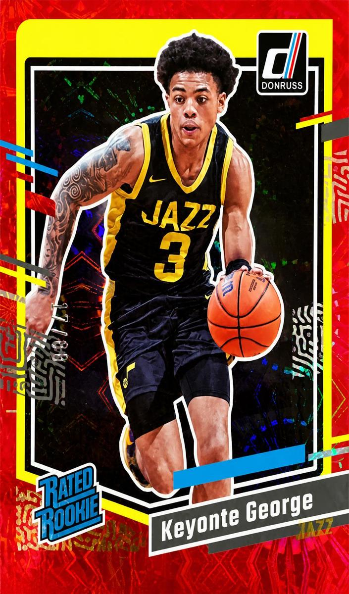 2023 Panini Donruss Basketball Red Fireworks Keyonte George #244