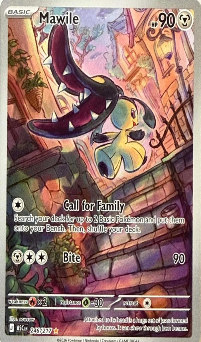 2026 Pokemon Mega Evolution Ascended Heroes Mawile #246 RAW Ungraded
