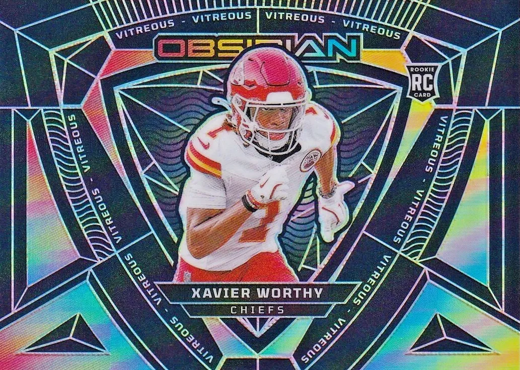 2024 Panini Obsidian Football Xavier Worthy #7 PSA 10