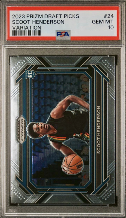 2023 Panini Prizm Draft Picks Basketball Scoot Henderson #24 PSA 10