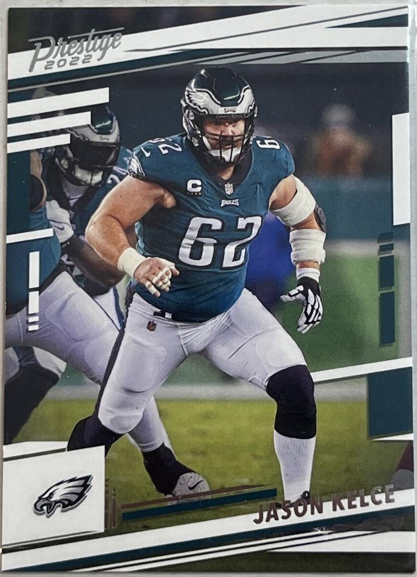 2022 Panini Prestige Football Jason Kelce #239 PSA 8