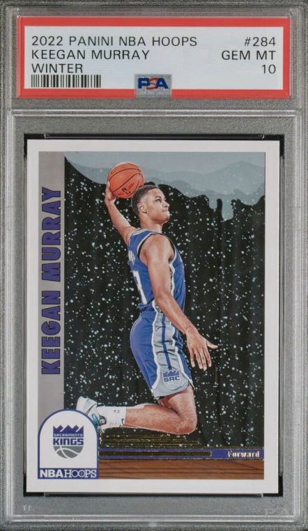 2022 Panini Hoops Basketball Winter Keegan Murray #284 PSA 8.5