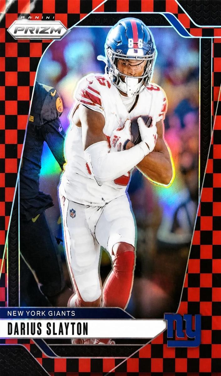 2024 Panini Prizm Football Black and Red Checker Darius Slayton #214