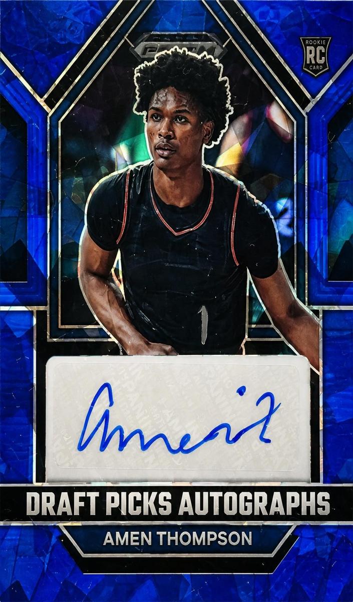 2023 Panini Prizm Draft Picks Basketball Blue Ice Amen Thompson #DPA-AMT