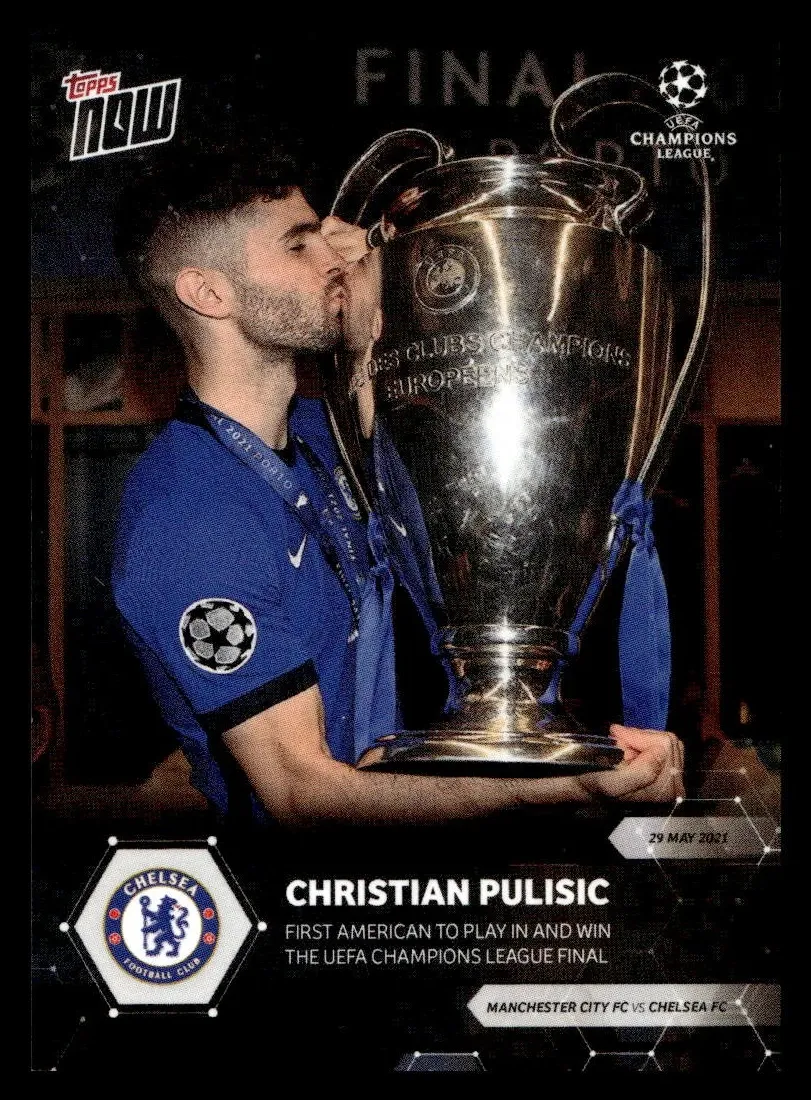 2020 Topps Now UEFA Champions League Soccer Christian Pulisic #085