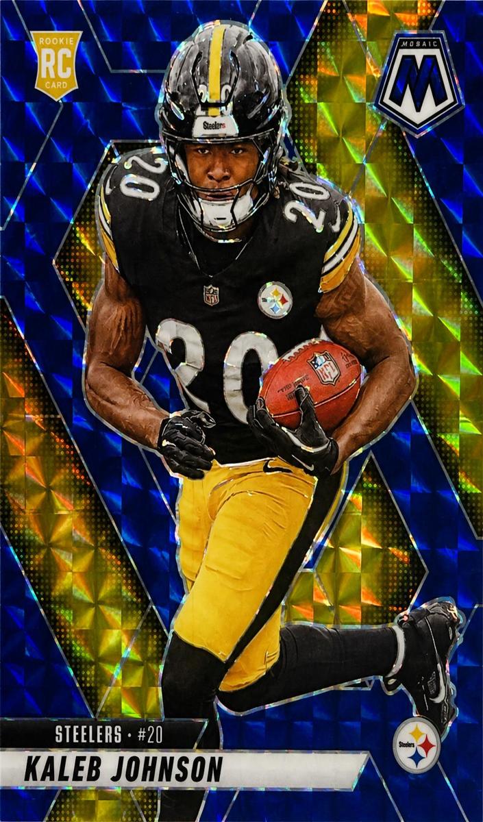2025 Panini Mosaic Football Blue Kaleb Johnson #315
