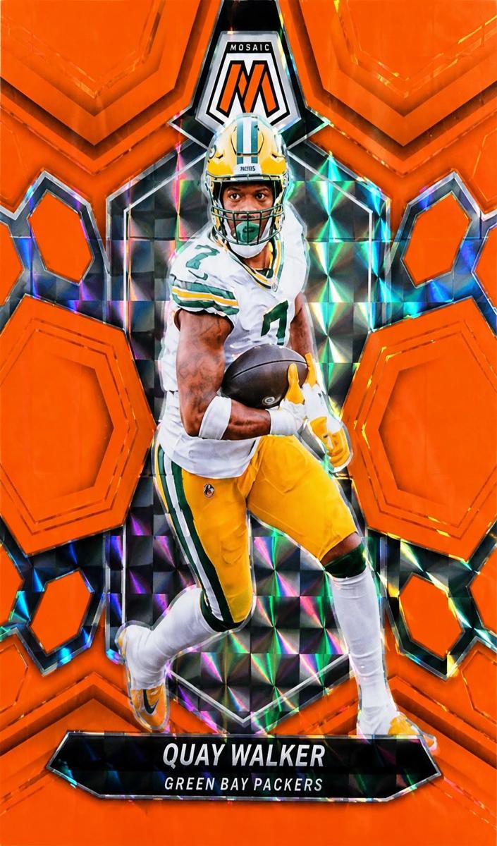 2024 Panini Mosaic Football Orange Fluorescent Quay Walker #83