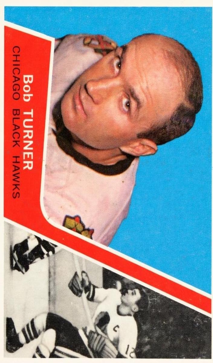 1963 Topps Hockey Bob Turner #32 PSA 8