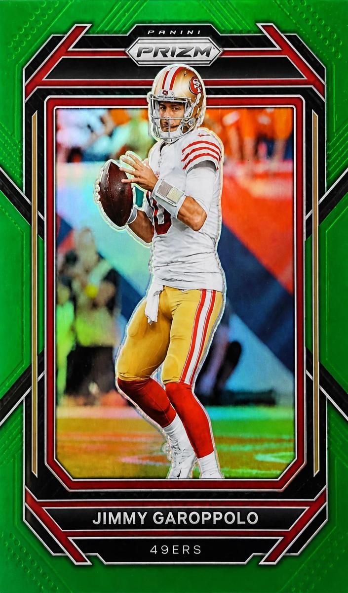 2022 Panini Prizm Football Green Jimmy Garoppolo #268