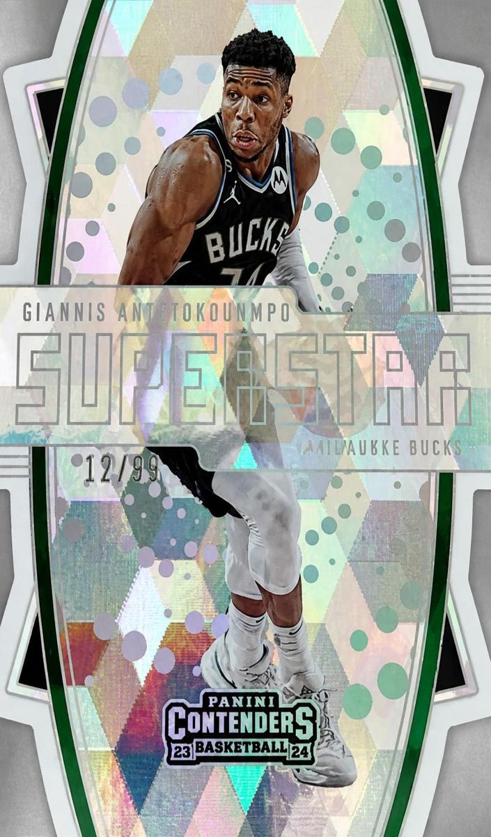 2023 Panini Contenders Basketball Playoff Ticket Giannis Antetokounmpo #5 PSA 9