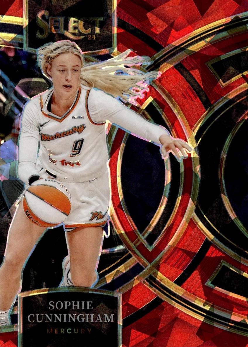 2024 Panini Select WNBA Basketball Red Ice Sophie Cunningham #196 SGC 9.5