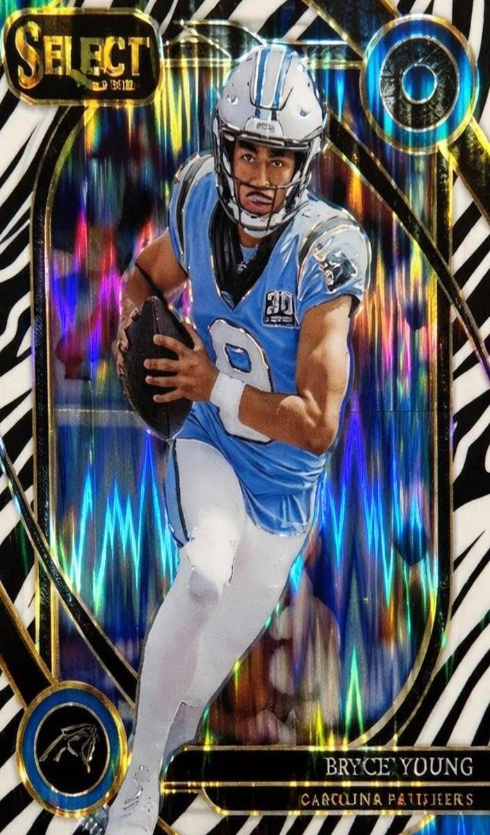2024 Panini Select Football Zebra Shock Bryce Young #213