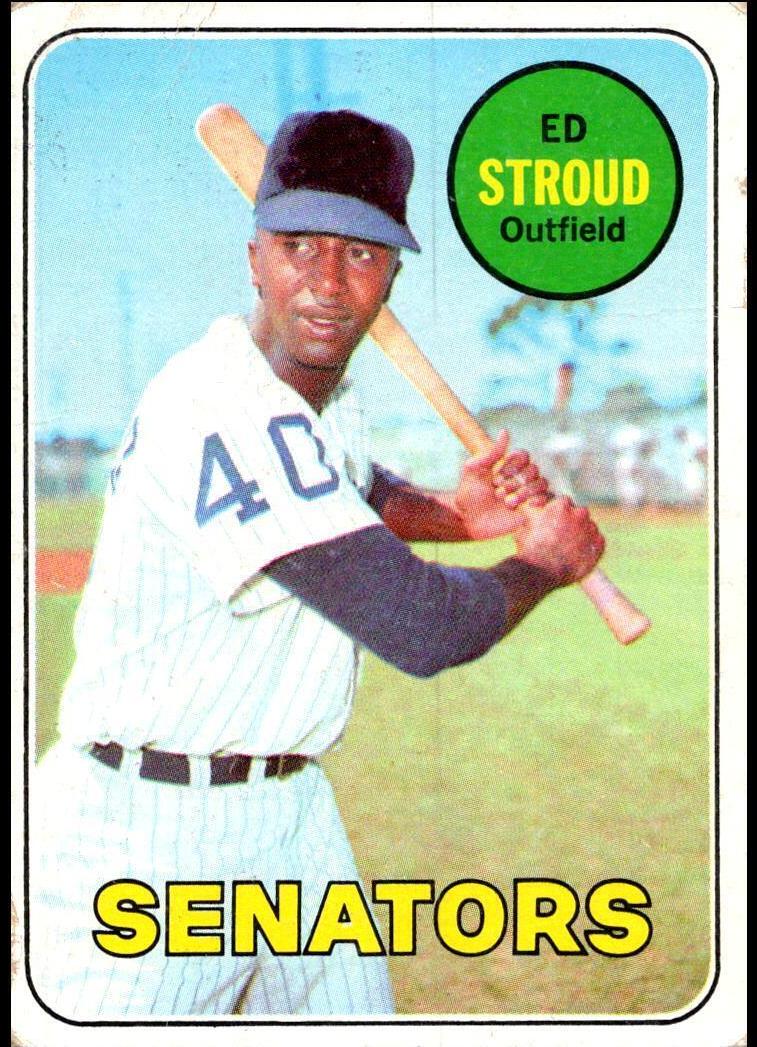 1969 Topps Baseball Ed Stroud #272 PSA 8