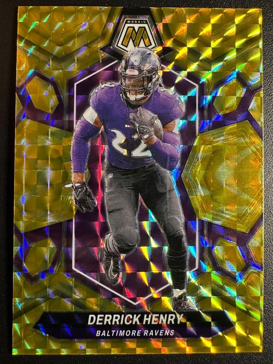 2024 Panini Mosaic Football Reactive Yellow Derrick Henry #16
