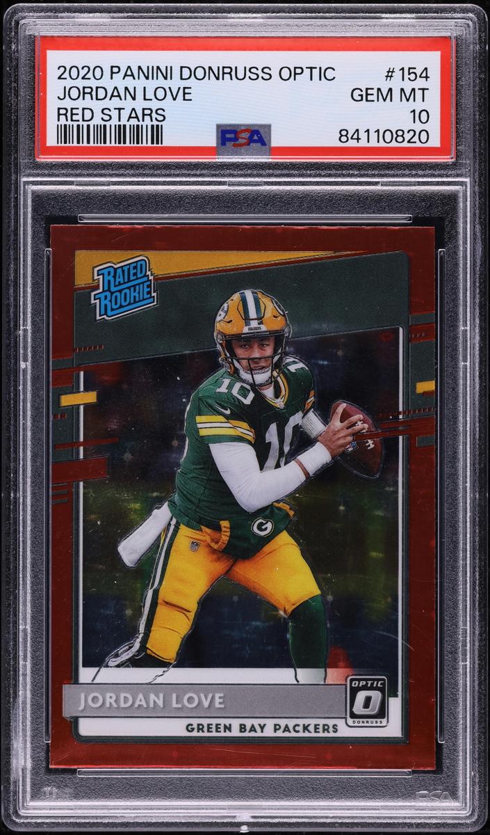 2020 Donruss Optic Football Red Stars Jordan Love #154