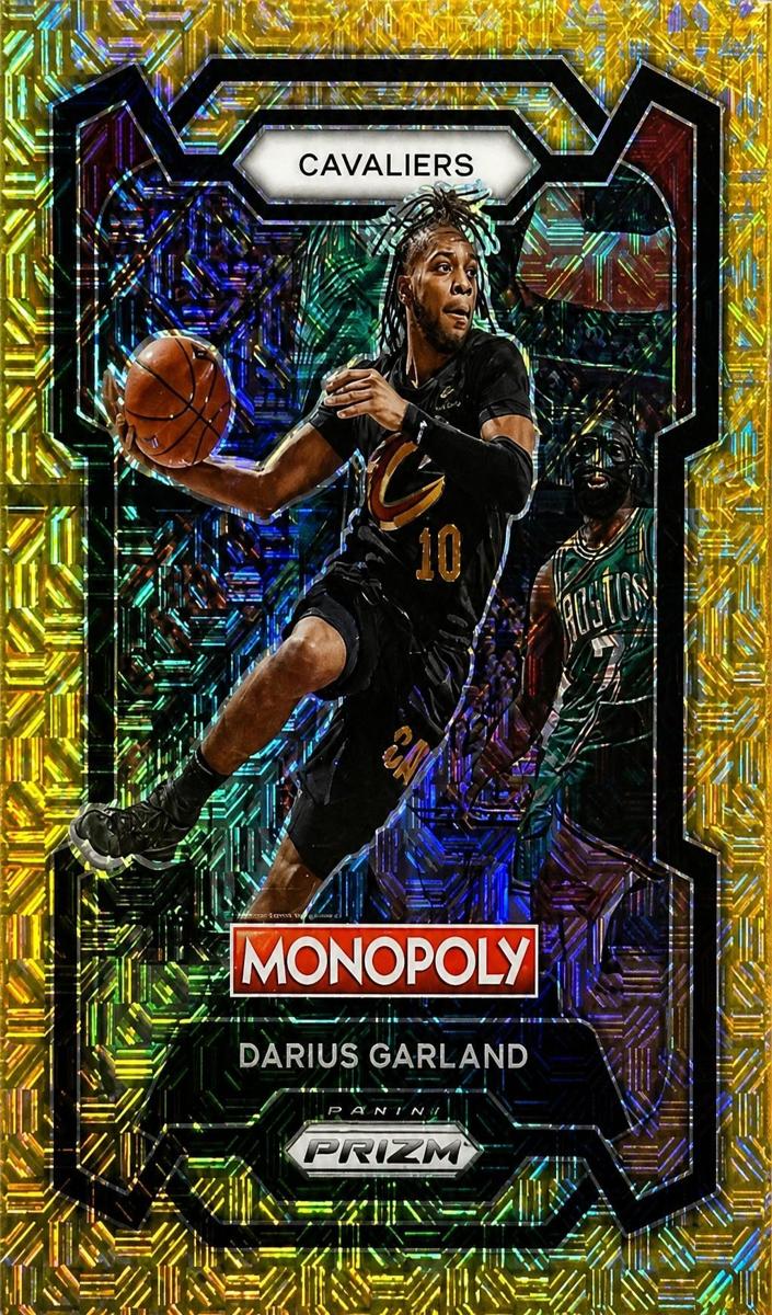 2023 Panini Prizm Monopoly Basketball Gold Millionaire Shimmer Darius Garland #21