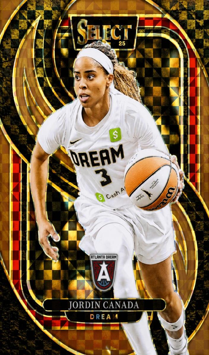 2025 Panini Select WNBA Basketball Bronze Checker Jordin Canada #144