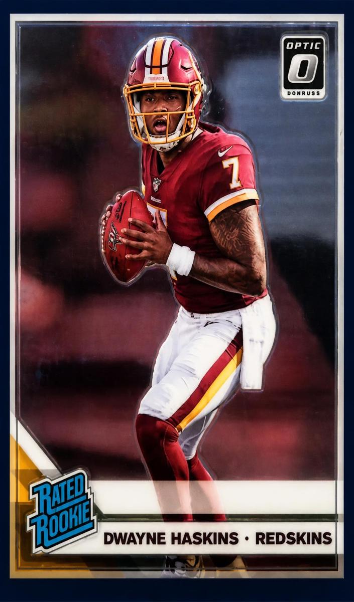 2019 Donruss Optic Football Purple Dwayne Haskins #151 PSA 8.5