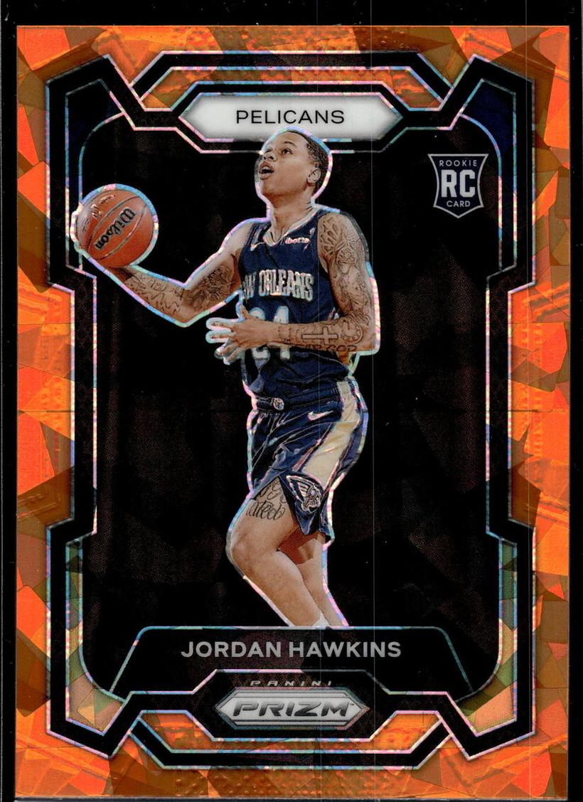 2023 Panini Prizm Basketball Orange Ice Jordan Hawkins #130