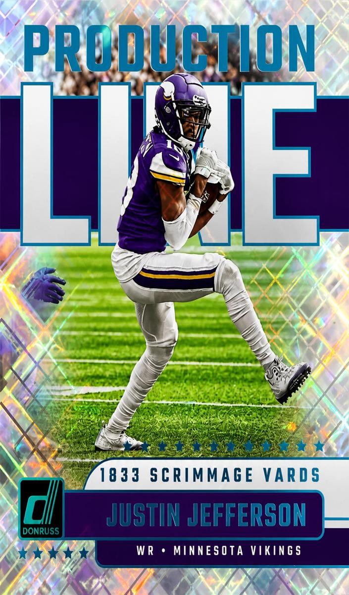 2023 Panini Donruss Football Cosmic Justin Jefferson #PDL-12
