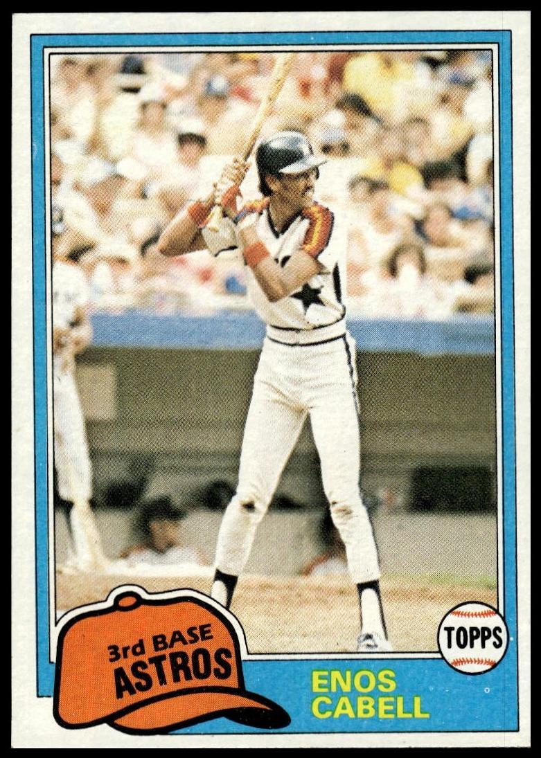 1981 Topps Baseball Enos Cabell #45