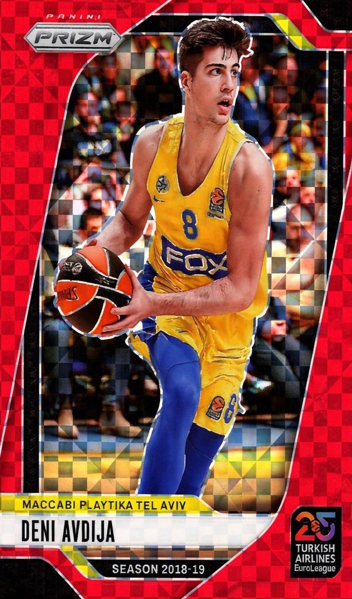 2024 Panini Prizm Turkish Airlines EuroLeague Basketball Red Power Deni Avdija #192