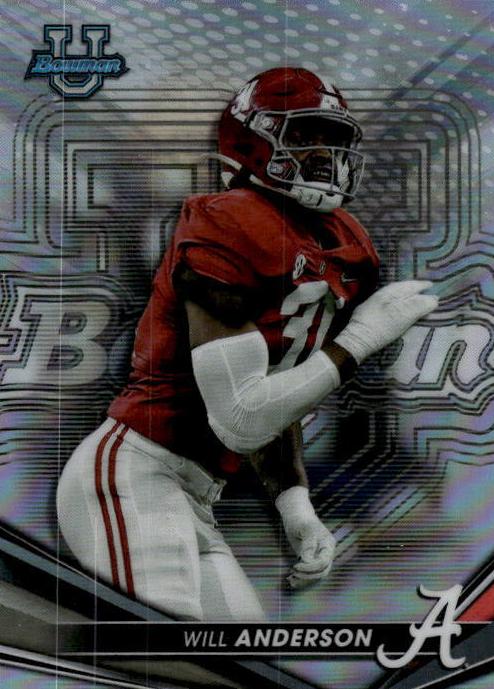 2022 Bowman Best University Football Refractor Will Anderson #23