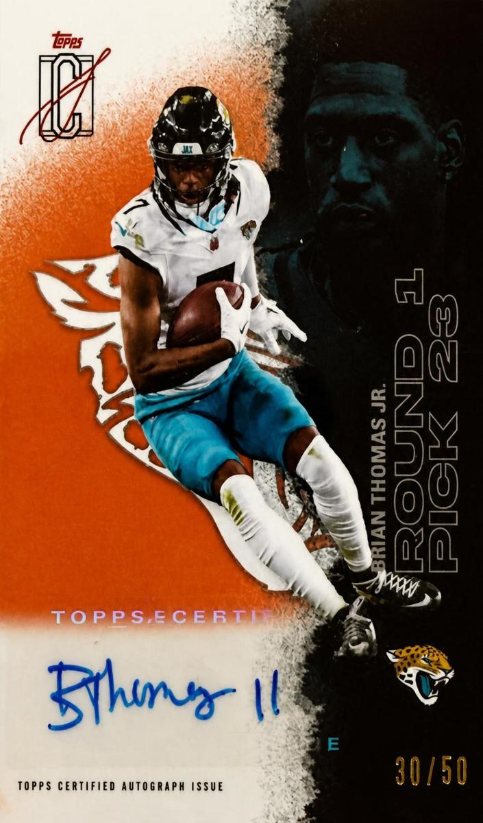 2025 Topps Signature Class Football Orange Brian Thomas Jr. #79