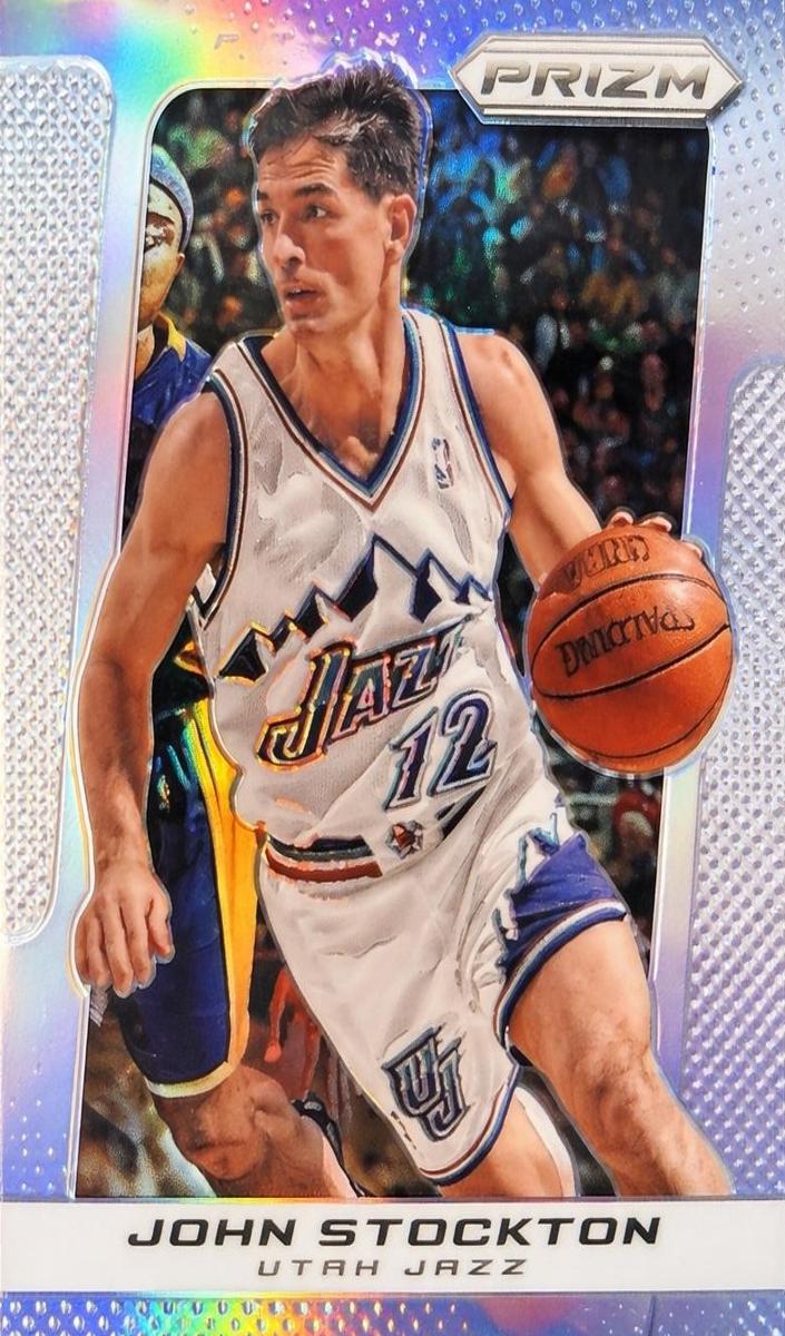 2013 Panini Prizm Basketball Silver John Stockton #201