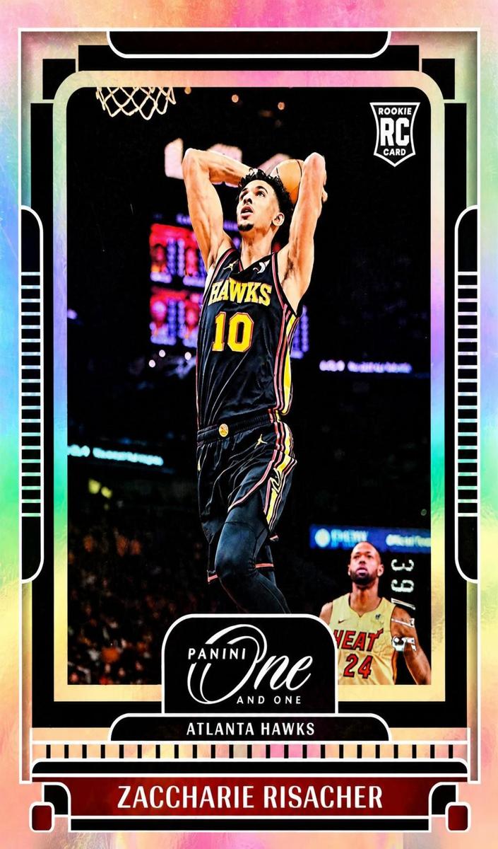 2024 Panini One and One Basketball Zaccharie Risacher #106 PSA 10