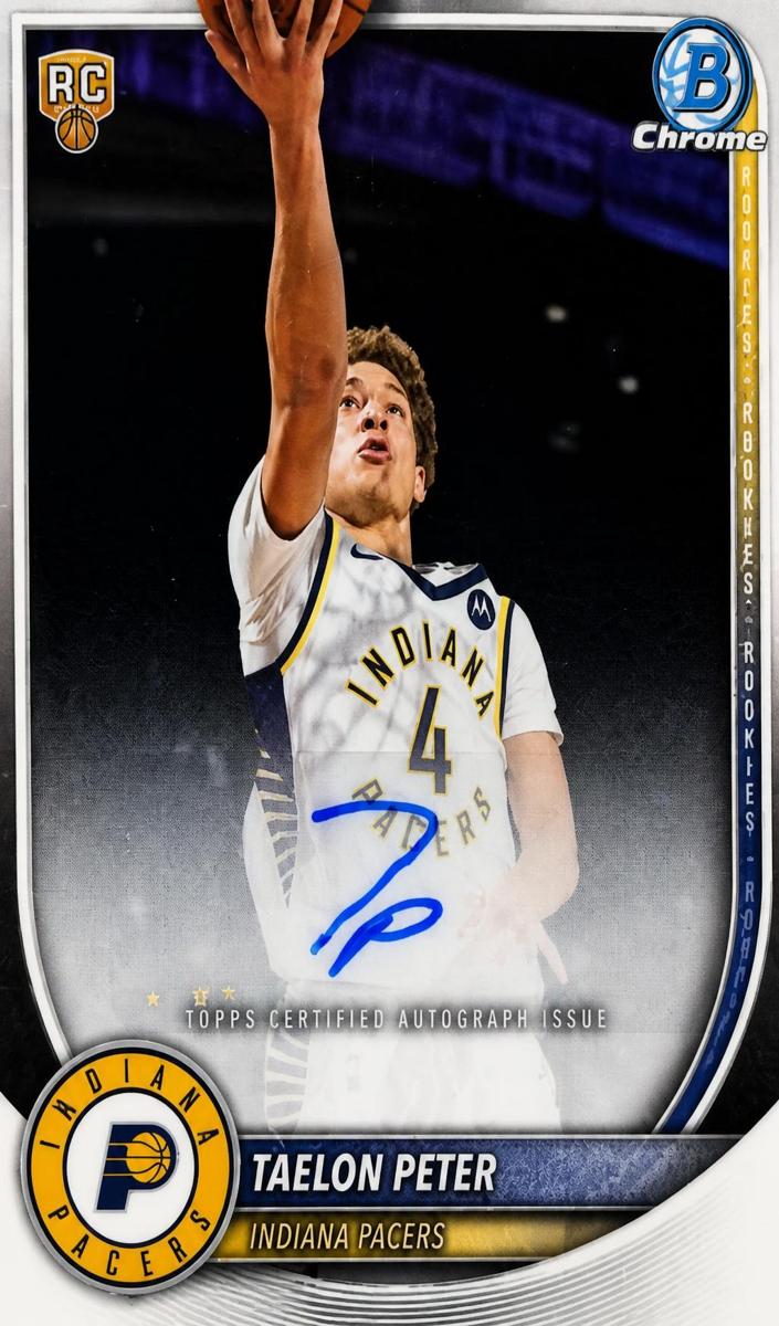 2025 Bowman Basketball Taelon Peter #BCA-TE PSA 8