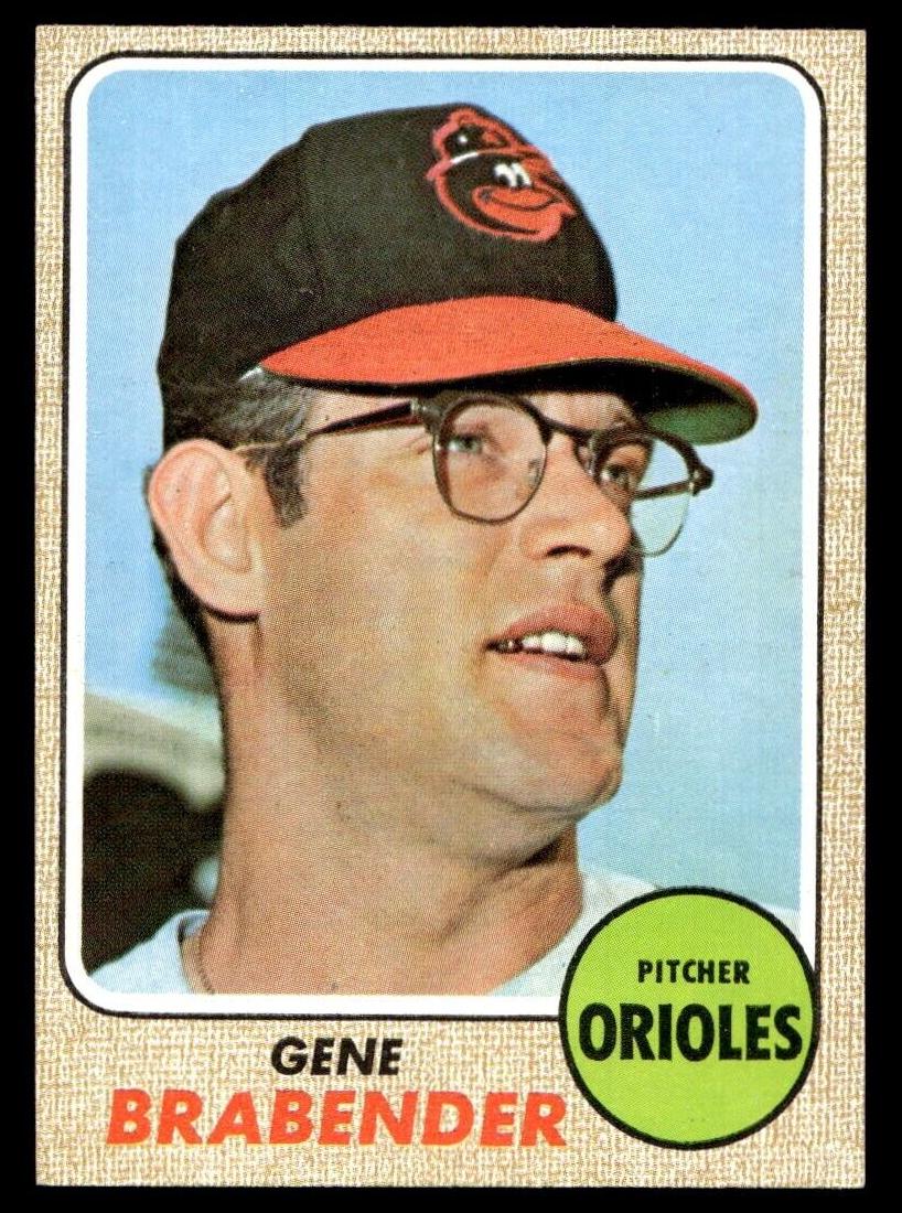 1968 Topps Baseball Gene Brabender #163 PSA 7