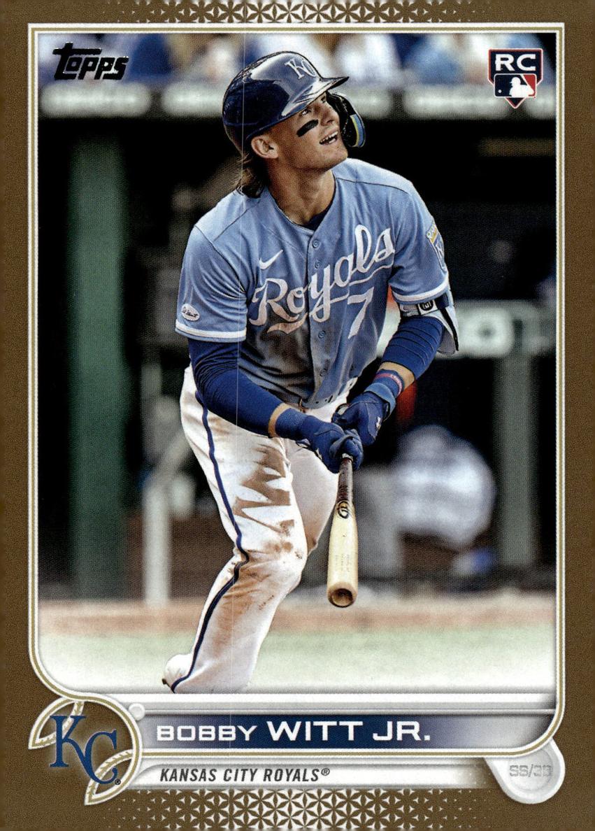 2022 Topps Update Baseball Gold Bobby Witt Jr. #US100 PSA 10