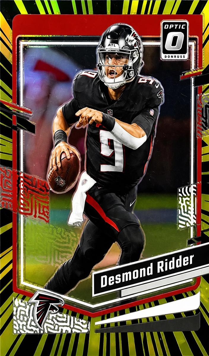 2023 Donruss Optic Football Electricity Desmond Ridder #9