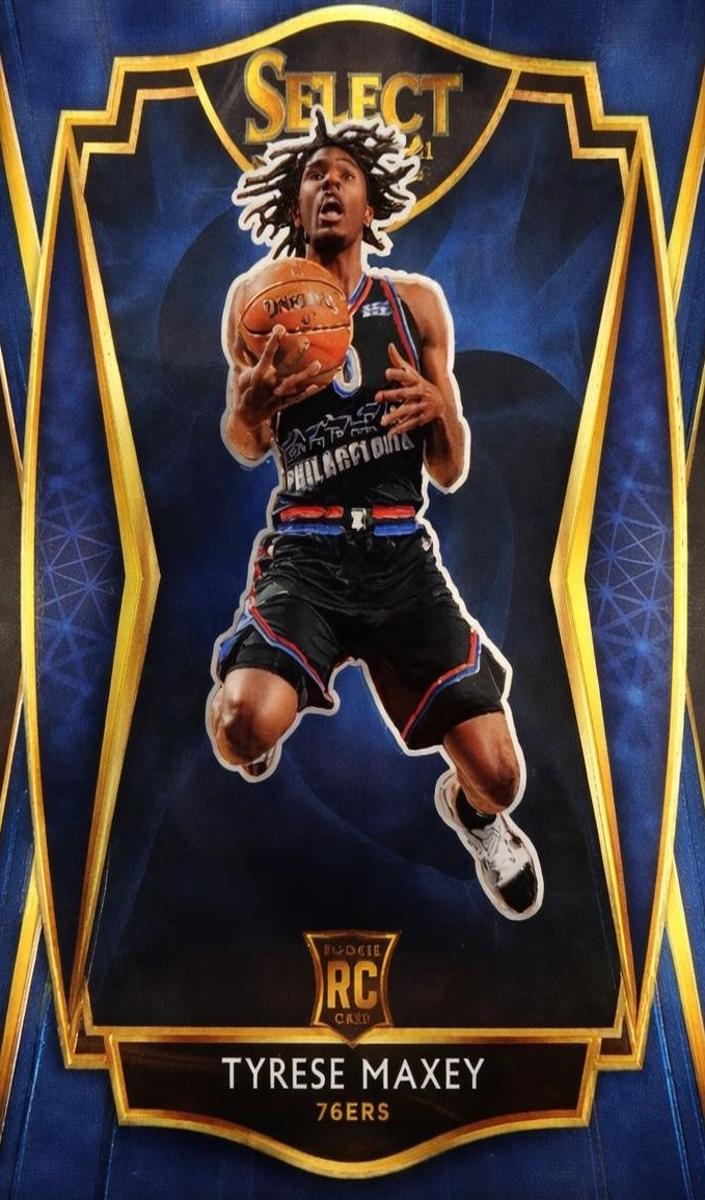 2020 Panini Select Basketball Blue Tyrese Maxey #174 PSA 10