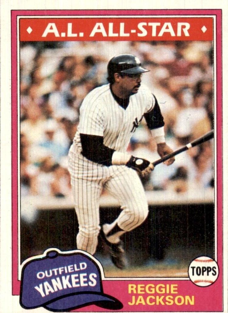 1981 Topps Baseball Reggie Jackson #400