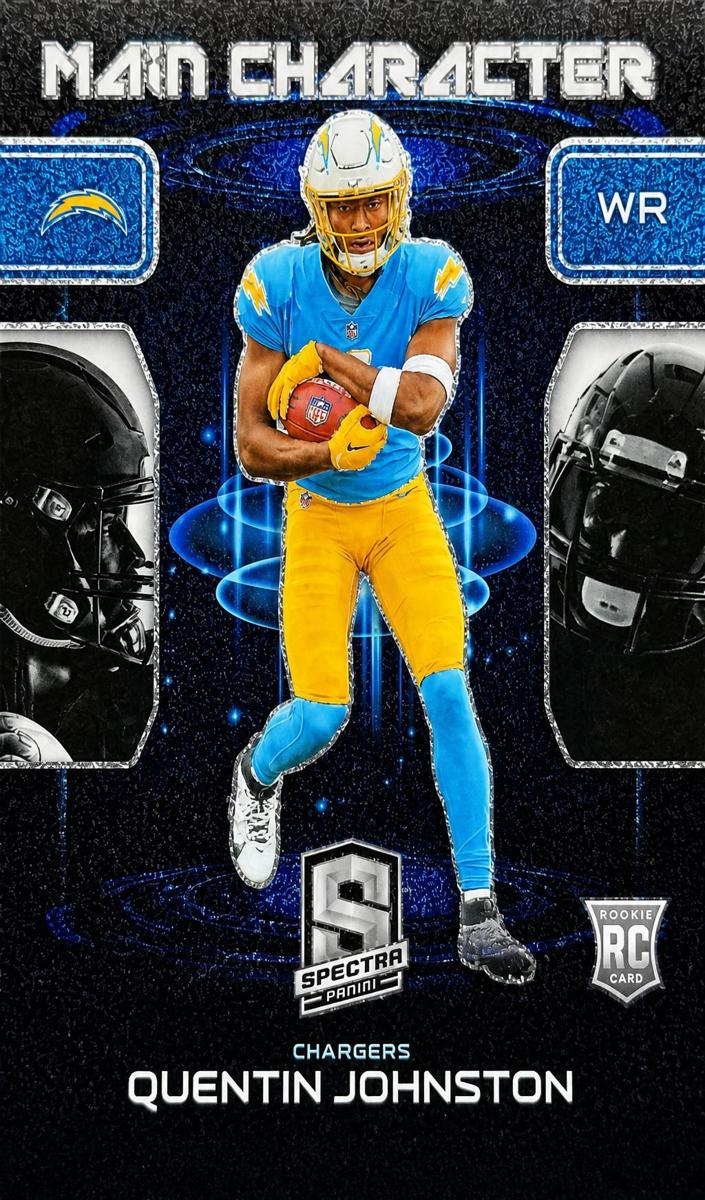 2023 Panini Spectra Football Quentin Johnston #MC-QJ PSA 9