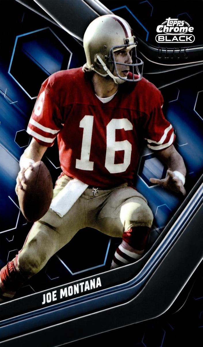 2023 Topps Composite Football Blue Refractor Joe Montana #145