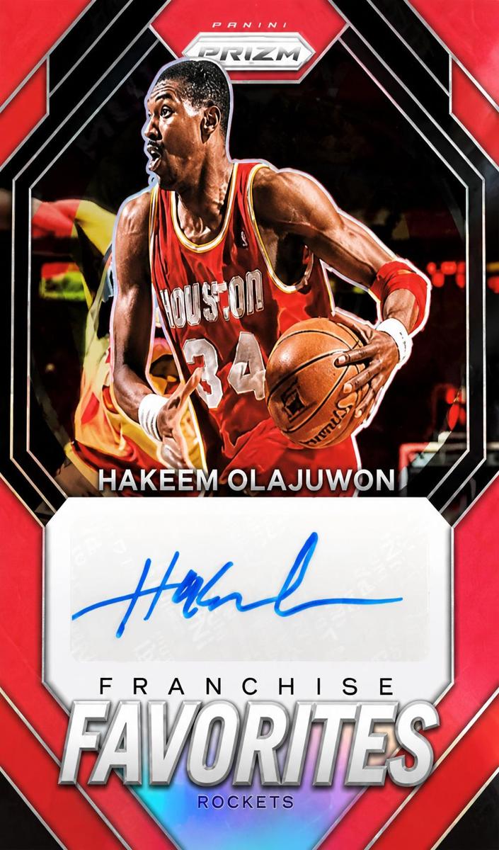 2023 Panini Prizm Basketball Red Hakeem Olajuwon #FF-HAK PSA 9