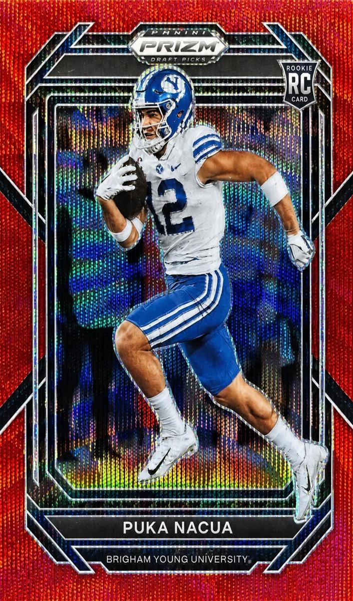 2023 Panini Prizm Draft Picks Football Ruby Wave Puka Nacua #197