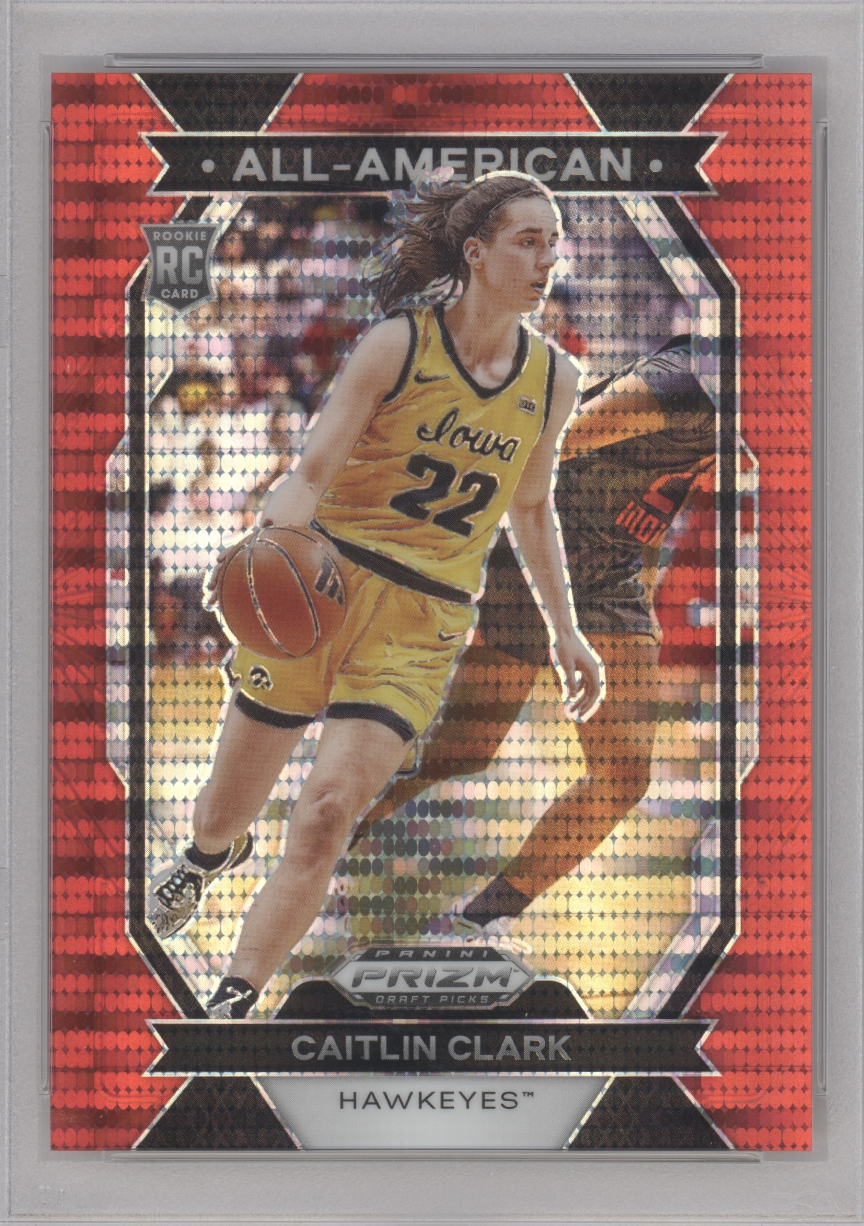 2024 Panini Prizm Draft Picks Basketball Red Pulsar Caitlin Clark #23