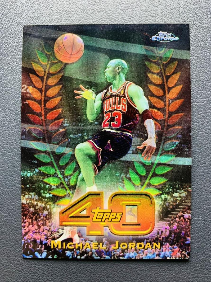 1997 Topps Chrome Basketball Refractor Michael Jordan #T40-5
