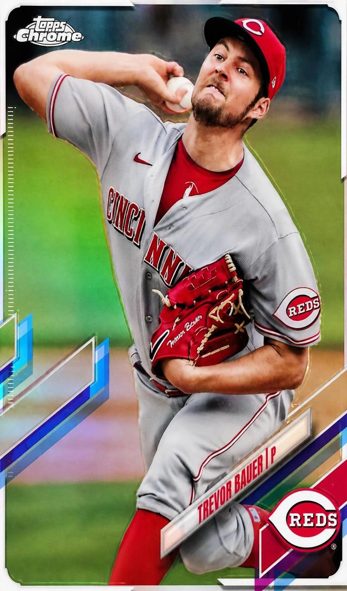 2021 Topps Chrome Baseball Refractor Trevor Bauer #77