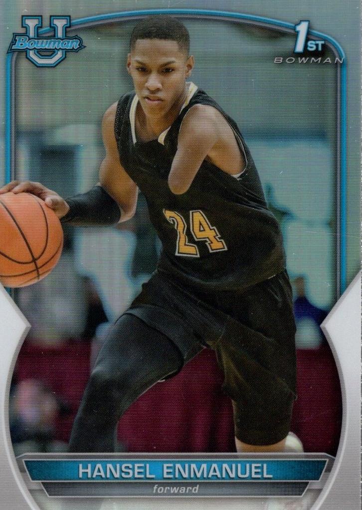 2022 Bowman Chrome University Basketball Refractor Hansel Enmanuel #52
