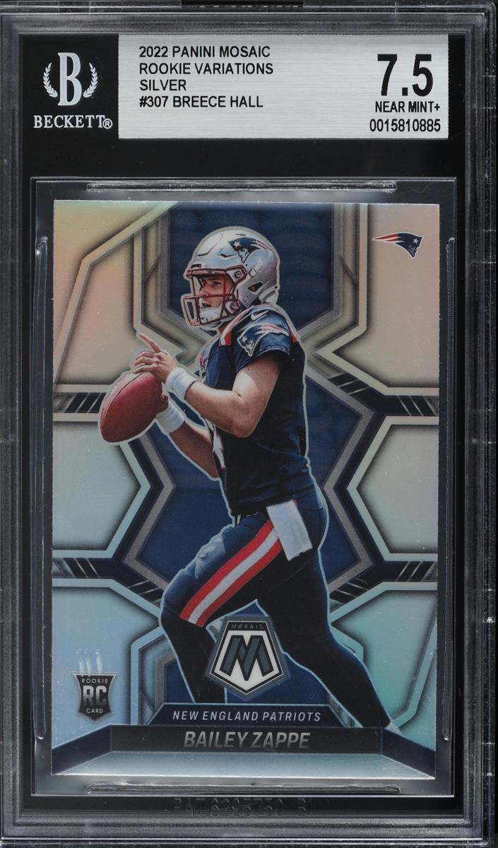 2022 Panini Mosaic Football Silver Bailey Zappe #321 PSA 10