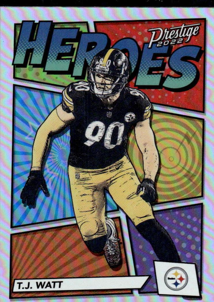 2022 Panini Prestige Football T.J. Watt #H-13 PSA 10