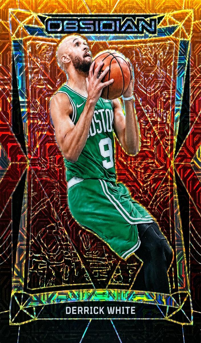 2023 Panini Obsidian Basketball Electric Etch Molten Mojo Derrick White #11