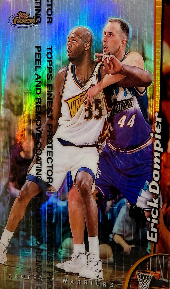 1998 Topps Finest Basketball Refractor Erick Dampier #186