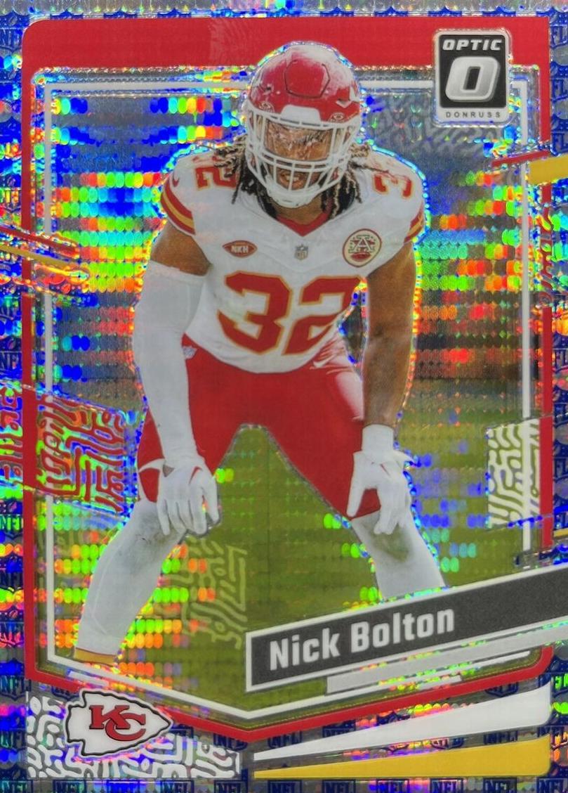 2023 Donruss Optic Football Shield Nick Bolton #92 PSA 9