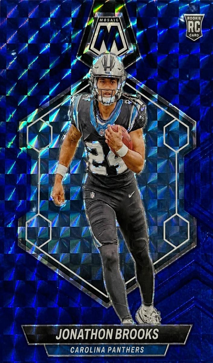 2024 Panini Mosaic Football Blue Jonathon Brooks #345 SGC 9.5